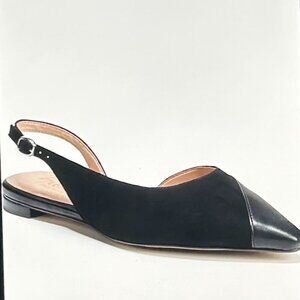 Naturalizer makenna womens comfort insole pointed toe slingbacks in Black Size 9